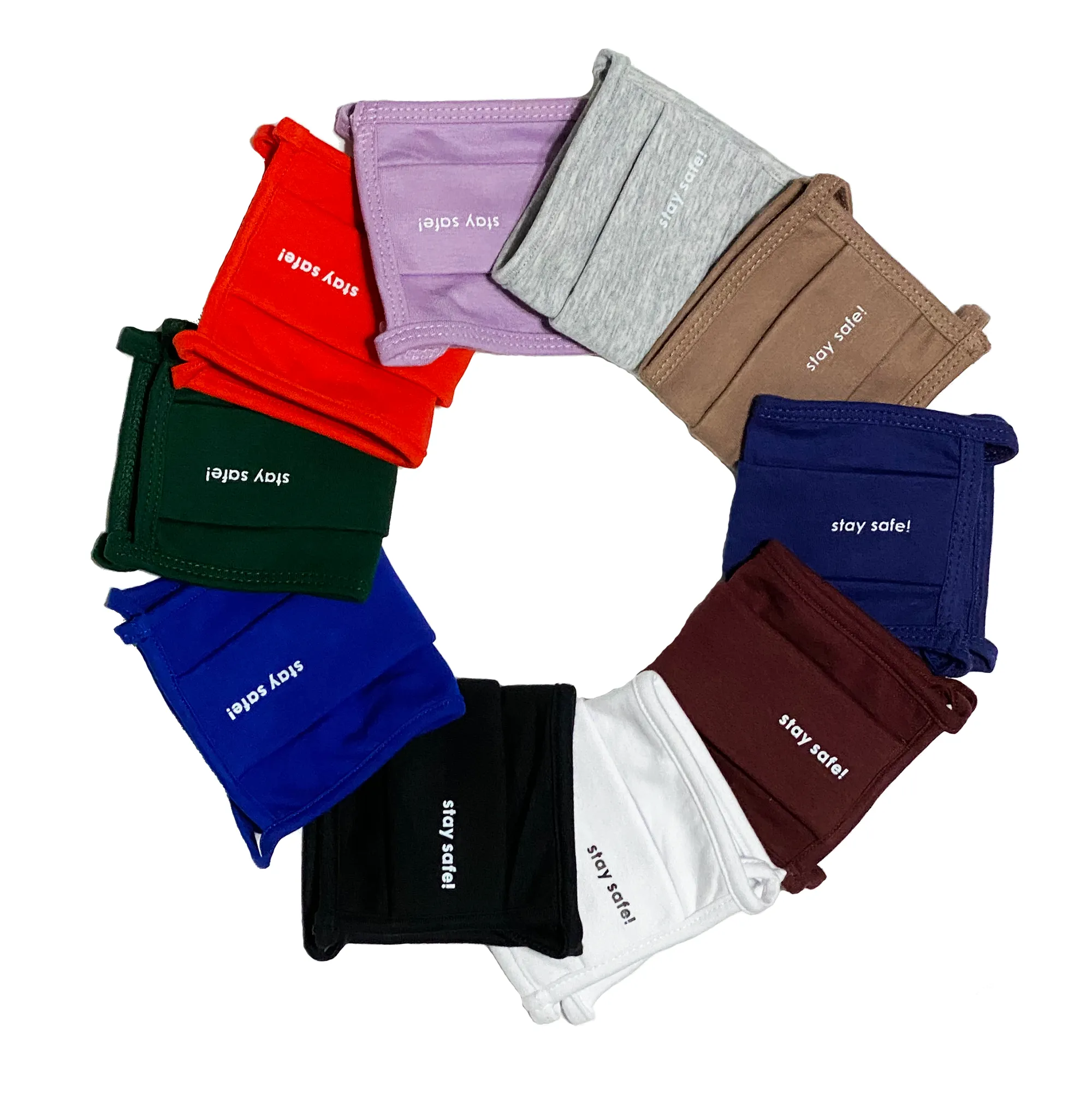 Unisex Face Mask, Washable & Reusable Face Mask, Double Layered Cloth Face Covering, 100% Organic Cotton Mask - Green