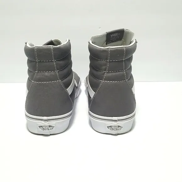 VANS Men's Skateboard Shoe, High Top Grey Canvas Size 10  Off the Wall