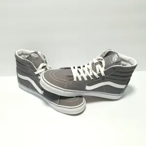 VANS Men's Skateboard Shoe, High Top Grey Canvas Size 10  Off the Wall