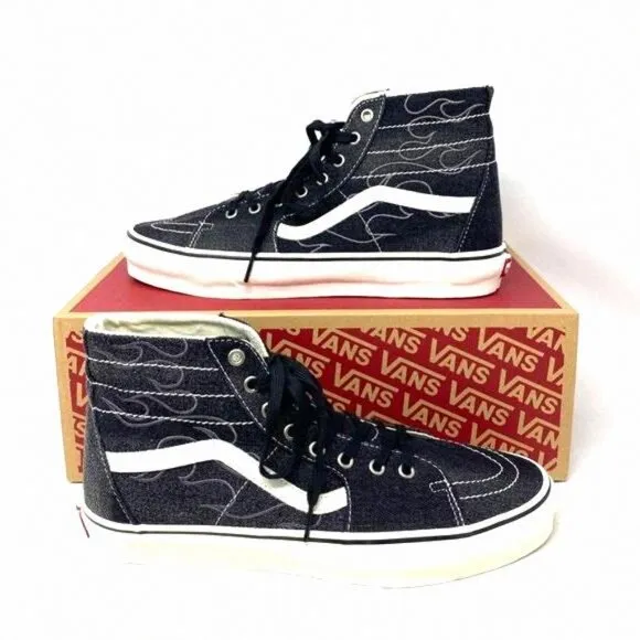 VANS Sk8-Hi Tapered Shoe High Top Canvas Gray VN0A5KRUMCG Sneakers Size Women's