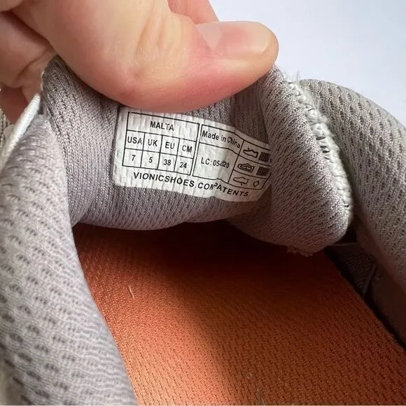Vionic White Knit Sneakers