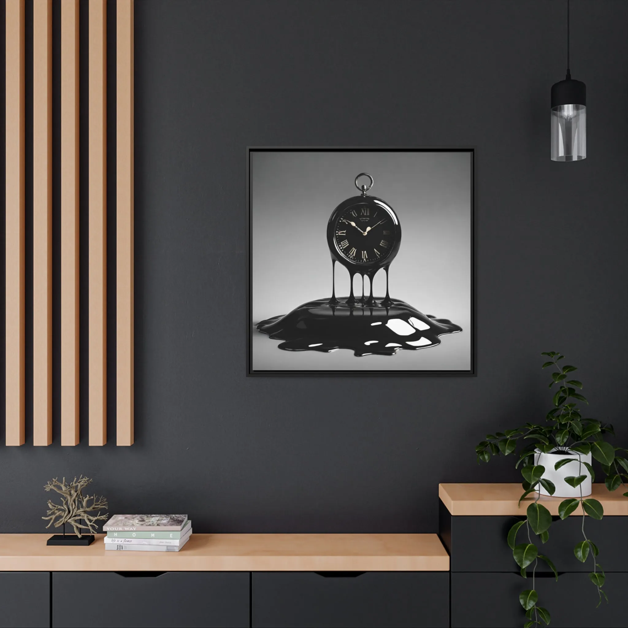 Warped Time Canvas & Frame