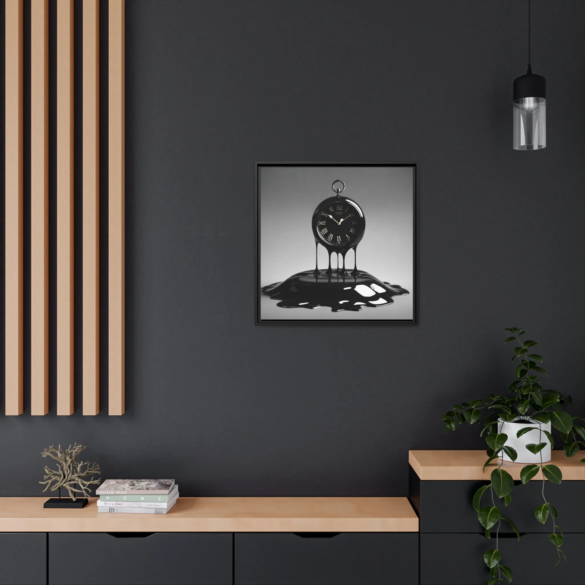 Warped Time Canvas & Frame