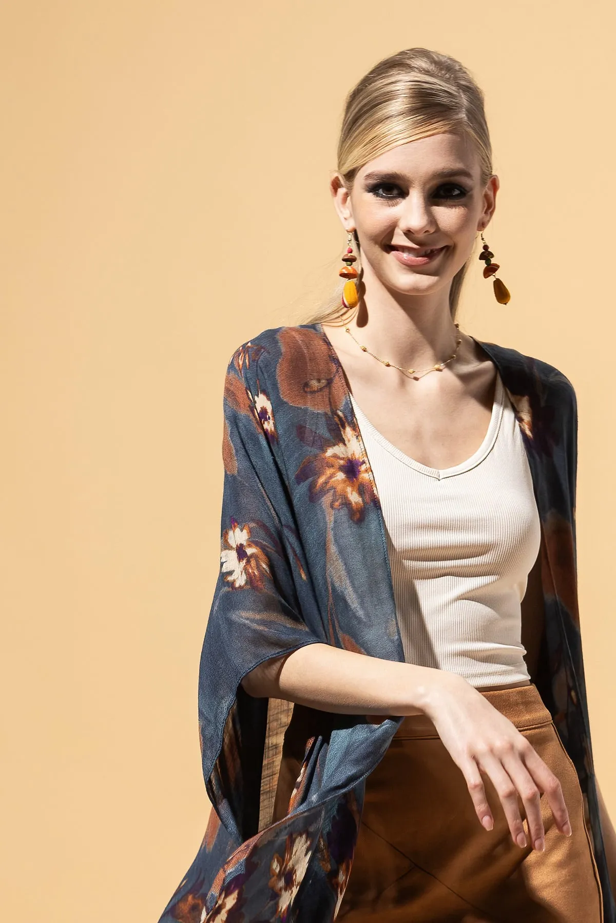 Watercolor Whimsy Kimono