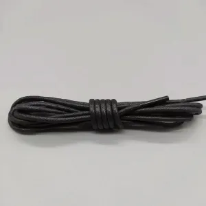 Waxed Leather Shoelaces – Unisex Round Thin Laces