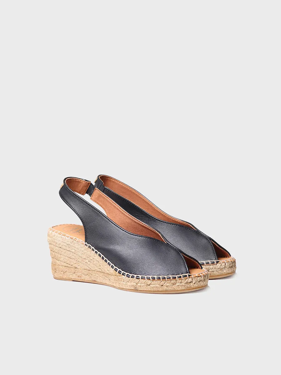 Wedge espadrilles peep toe style - LAILA-P