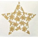 WG11860 - Gold 10" Tree Top Poinsettia Star