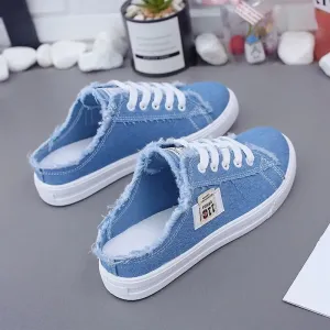 Women Canvas Shoes flat sneakers women casual shoes low upper lace up white shoes