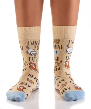 Women's Crew Sock, Cat Lady