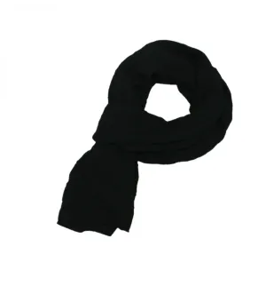 Women's Lightweight Rectangle Summer Scarf 18 x 62 Black