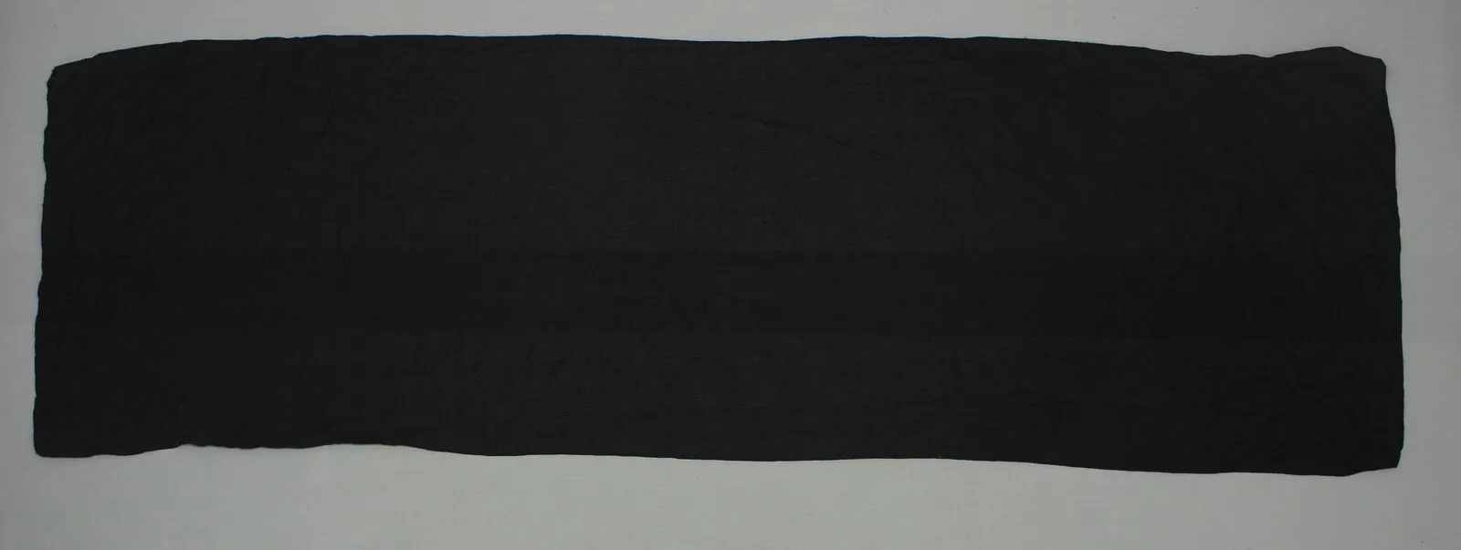 Women's Lightweight Rectangle Summer Scarf 18 x 62 Black
