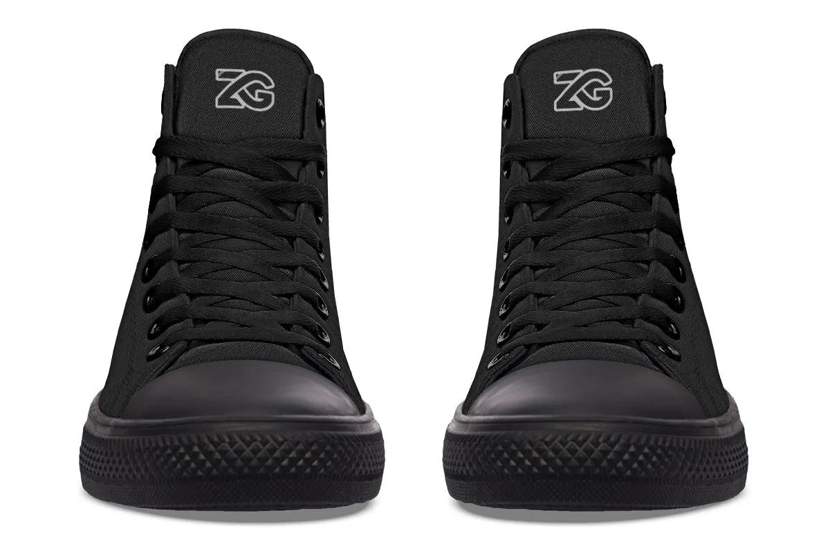 Work Harder Black - High Tops