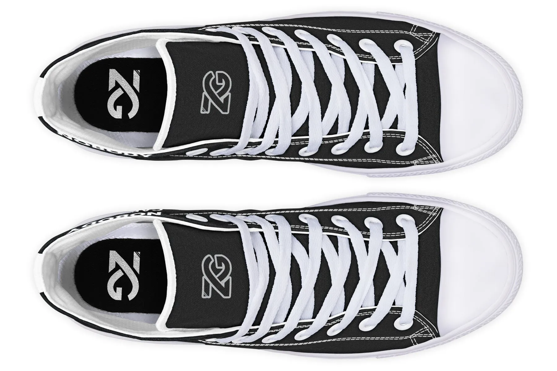 Work Harder Black - High Tops