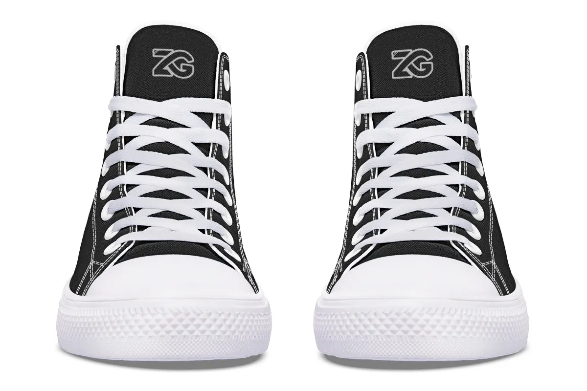 Work Harder Black - High Tops