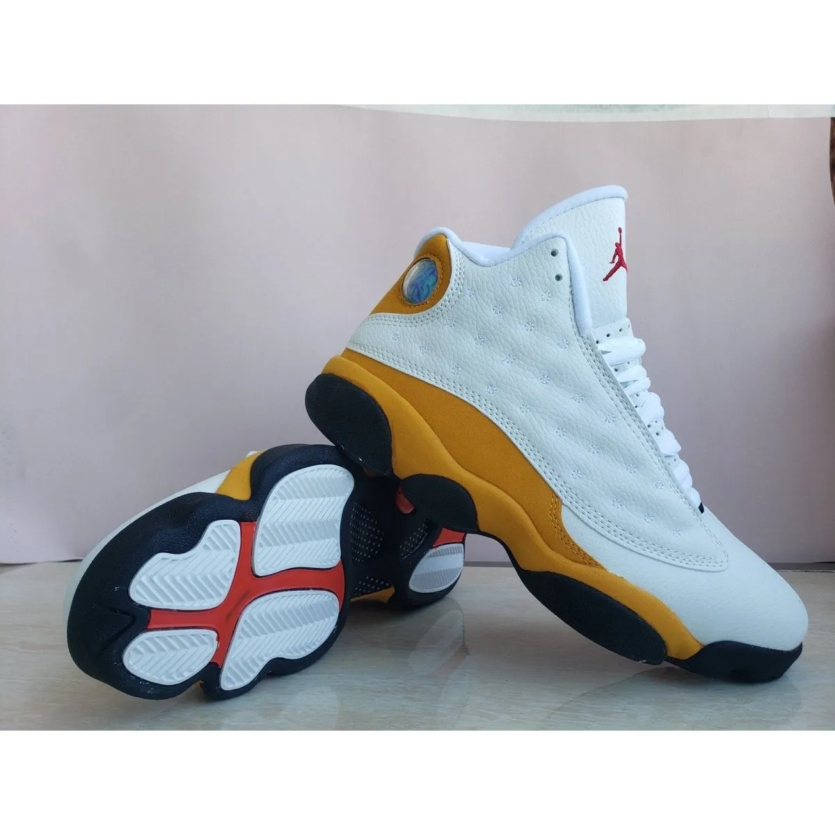 x ORANGE WHITE Flexible Reliable delivery JORDAN RETRO 13