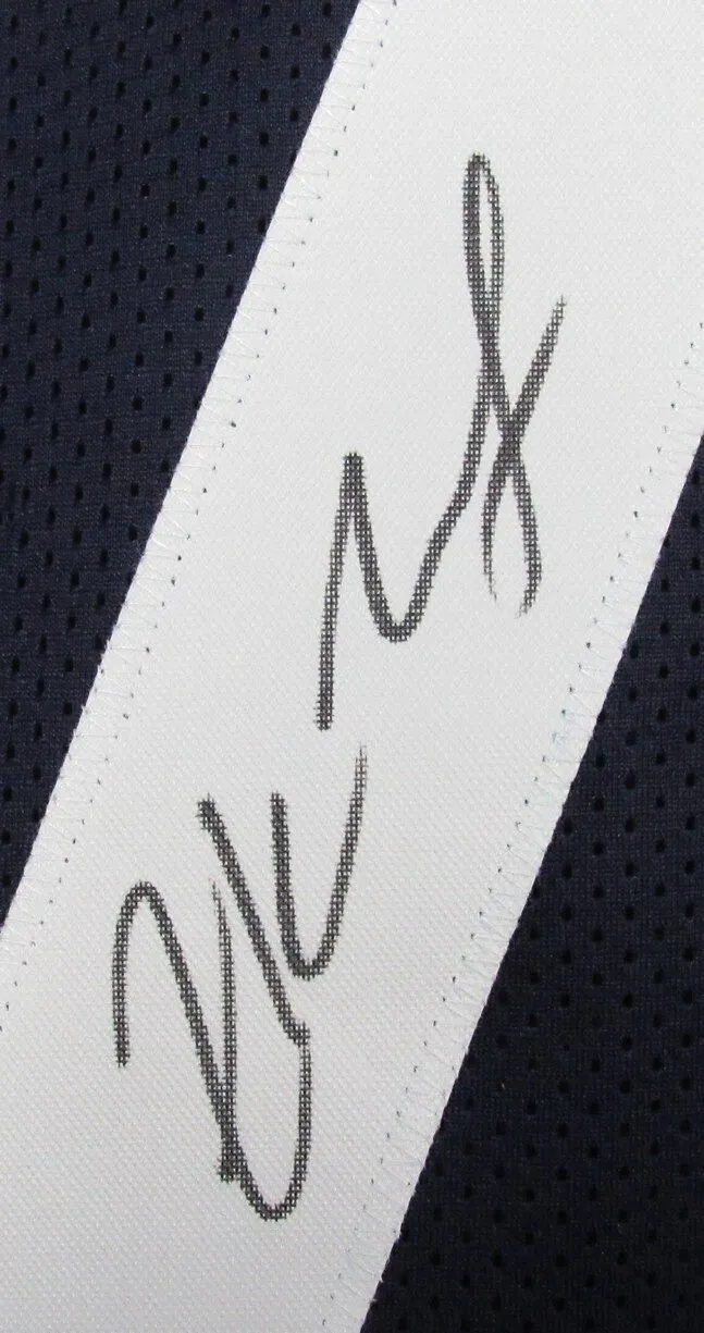 Zack Martin Signed Navy/White Custom Football Jersey Cowboys Beckett 186577